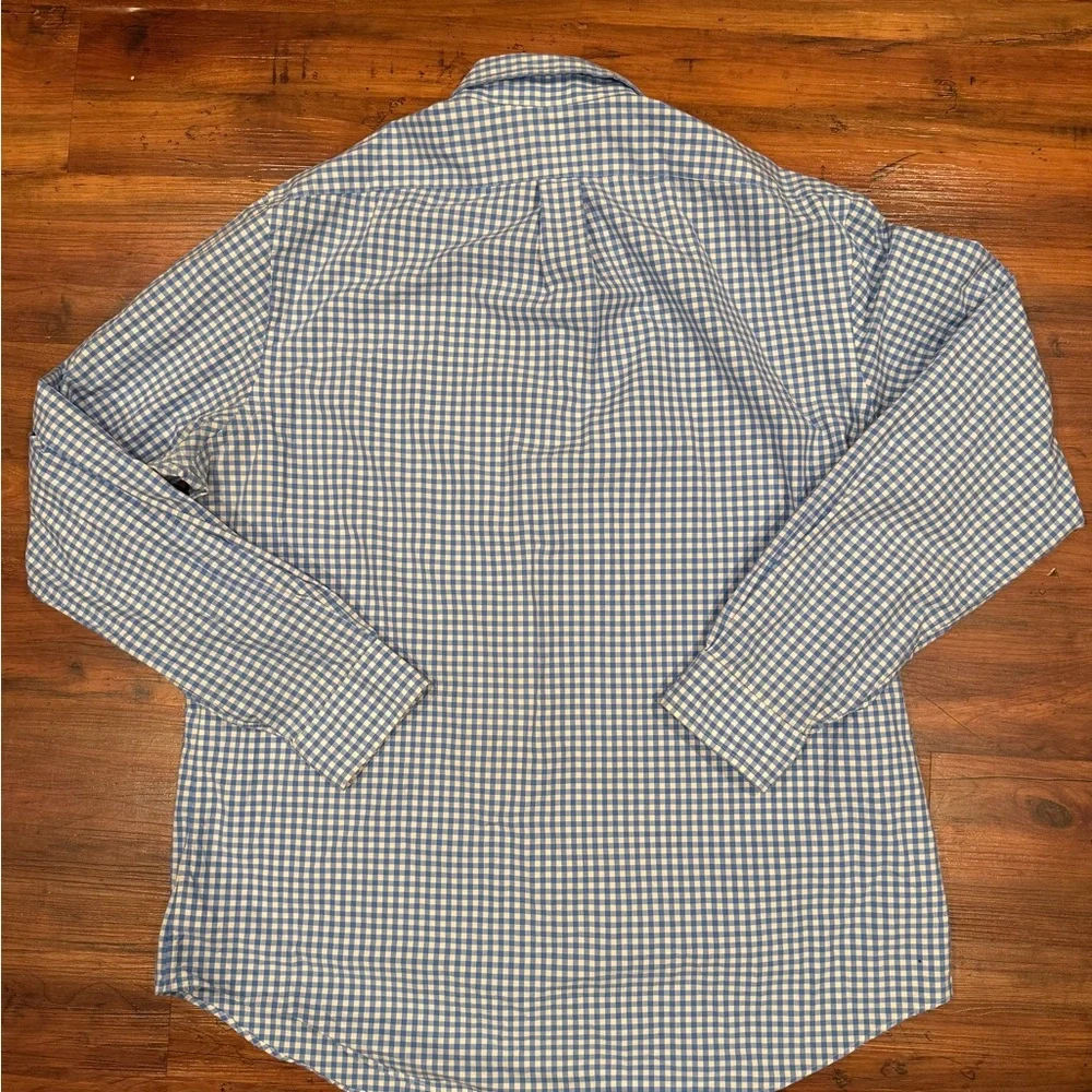 Ralph Lauren Classic Fit Long Sleeve Gingham Check Button Down Shirt Men's XL TG